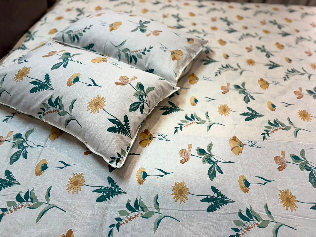 Meadow Bloom Cotton Bedsheet Set